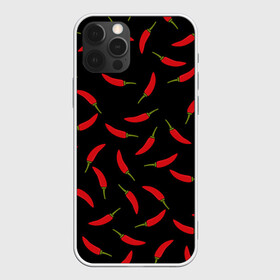 Чехол для iPhone 12 Pro с принтом Chili peppers , силикон | область печати: задняя сторона чехла, без боковых панелей | chili peppers | горячий | еда | овощ | острый | перец чили | узор