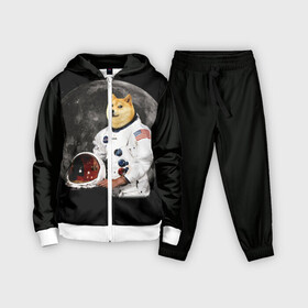 Детский костюм 3D с принтом Доги Космонавт ,  |  | doge | earth | mars | meme | moon | nasa | space | star | usa | америка | гагарин | доги | животные | звезда | земля | корги | космонавт | космос | луна | марс | мем | наса | планета | прикол | собака | сша | флаг