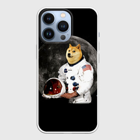 Чехол для iPhone 13 Pro с принтом Доги Космонавт ,  |  | doge | earth | mars | meme | moon | nasa | space | star | usa | америка | гагарин | доги | животные | звезда | земля | корги | космонавт | космос | луна | марс | мем | наса | планета | прикол | собака | сша | флаг