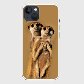 Чехол для iPhone 13 с принтом Сурикаты ,  |  | животные | прикол | прикольные животные | природа | смешные | смешные животные | сурикат