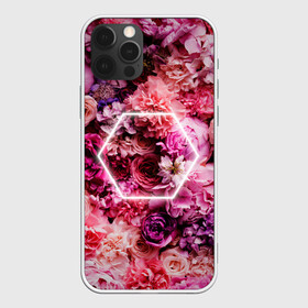 Чехол для iPhone 12 Pro с принтом ROSE | РОЗЫ , силикон | область печати: задняя сторона чехла, без боковых панелей | rose | женская | любовь | молодежь | мужская | неон | розы | свобода