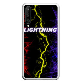 Чехол для Honor P30 с принтом Lightning | Молния , Силикон | Область печати: задняя сторона чехла, без боковых панелей | женская | краски | молния | молодёжь | мужская | надпись | неон | погода | свобода | тренд