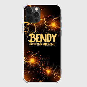 Чехол для iPhone 12 Pro Max с принтом BENDY LOGO  , Силикон |  | bendy | bendy and the ink machine | tegunvteg | бенди | бени | бенни | бэнди | детская | детям | игра | компьютерная игра | машина | молния | ужастик | чернила | чернильная