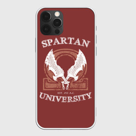 Чехол для iPhone 12 Pro Max с принтом Spartan University , Силикон |  | gad of war | game | games | god of war | god of wor | spartan | бог войны | игра | игры | кратос | спартанец