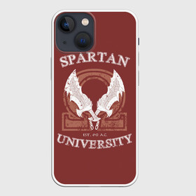 Чехол для iPhone 13 mini с принтом Spartan University ,  |  | gad of war | game | games | god of war | god of wor | spartan | бог войны | игра | игры | кратос | спартанец