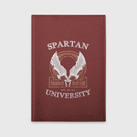 Обложка для автодокументов с принтом Spartan University , натуральная кожа |  размер 19,9*13 см; внутри 4 больших “конверта” для документов и один маленький отдел — туда идеально встанут права | Тематика изображения на принте: gad of war | game | games | god of war | god of wor | spartan | бог войны | игра | игры | кратос | спартанец