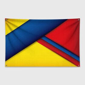 Флаг-баннер с принтом Яркие краски , 100% полиэстер | размер 67 х 109 см, плотность ткани — 95 г/м2; по краям флага есть четыре люверса для крепления | краски | летнее | молодежное | трендовое | яркое