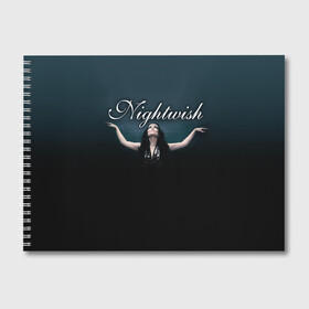 Альбом для рисования с принтом Nightwish with Tarja , 100% бумага
 | матовая бумага, плотность 200 мг. | Тематика изображения на принте: nightwish | tarja | tarja turanen | turunen | найтвиш | тарья | тарья турунен | турунен