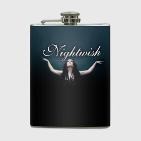 Фляга с принтом Nightwish with Tarja , металлический корпус | емкость 0,22 л, размер 125 х 94 мм. Виниловая наклейка запечатывается полностью | nightwish | tarja | tarja turanen | turunen | найтвиш | тарья | тарья турунен | турунен