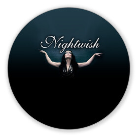 Коврик для мышки круглый с принтом Nightwish with Tarja , резина и полиэстер | круглая форма, изображение наносится на всю лицевую часть | Тематика изображения на принте: nightwish | tarja | tarja turanen | turunen | найтвиш | тарья | тарья турунен | турунен