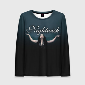 Женский лонгслив 3D с принтом Nightwish with Tarja , 100% полиэстер | длинные рукава, круглый вырез горловины, полуприлегающий силуэт | Тематика изображения на принте: nightwish | tarja | tarja turanen | turunen | найтвиш | тарья | тарья турунен | турунен