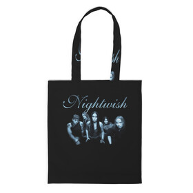 Шоппер 3D с принтом Nightwish with old members , 100% полиэстер | Плотность: 200 г/м2; Размер: 34×35 см; Высота лямок: 30 см | emppu vuorinen | jukka nevalainen | nightwish | old members | sami vnsk | tarja | tarja turanen | tuomas holopainen | turunen | найтвиш | сами вянскя | тарья | тарья турунен | туомас холопайнен | турунен | эмппу вуоринен | юкка невалайнен