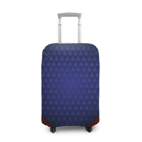 Чехол для чемодана 3D с принтом Blue abstract , 86% полиэфир, 14% спандекс | двустороннее нанесение принта, прорези для ручек и колес | Тематика изображения на принте: luxury | versace | vip | абстракция | версаче | вип | паттерн | роскошь | текстуры