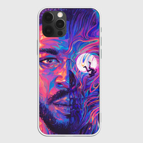 Чехол для iPhone 12 Pro с принтом KiD CuDi | КиД КуДи , силикон | область печати: задняя сторона чехла, без боковых панелей | bape | bape cudi | bape kid cudi | dape kid | kid cudi | neon | paint | space | байе кид | бейп | бейп кид куди | бейп куди | борода | брызги краски | бэйп | взгляд | голова | кид куди | космос | краска | крупным планом | лицо | луна