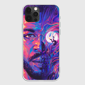 Чехол для iPhone 12 Pro Max с принтом KiD CuDi | КиД КуДи , Силикон |  | bape | bape cudi | bape kid cudi | dape kid | kid cudi | neon | paint | space | байе кид | бейп | бейп кид куди | бейп куди | борода | брызги краски | бэйп | взгляд | голова | кид куди | космос | краска | крупным планом | лицо | луна