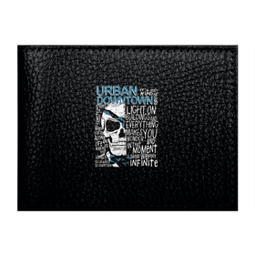 Обложка для студенческого билета с принтом URBAN Downtown , натуральная кожа | Размер: 11*8 см; Печать на всей внешней стороне | Тематика изображения на принте: hell | skull | ад | скелет | ужасы | череп | черепушка
