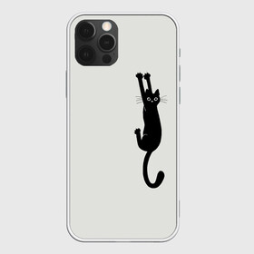 Чехол для iPhone 12 Pro с принтом Испуганный кот , силикон | область печати: задняя сторона чехла, без боковых панелей | Тематика изображения на принте: animal | beast | cat | claws | fright | frightened | kitten | look | surprise | surprised | взгляд | животное | зверь | испуг | испуганный | когти | кот | котенок | кошка | удивление | удивленный
