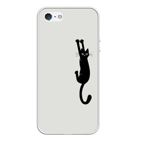 Чехол для iPhone 5/5S матовый с принтом Испуганный кот , Силикон | Область печати: задняя сторона чехла, без боковых панелей | Тематика изображения на принте: animal | beast | cat | claws | fright | frightened | kitten | look | surprise | surprised | взгляд | животное | зверь | испуг | испуганный | когти | кот | котенок | кошка | удивление | удивленный