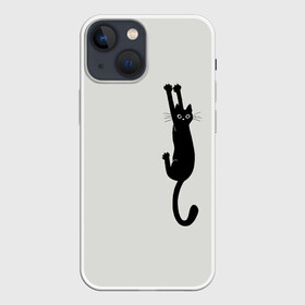 Чехол для iPhone 13 mini с принтом Испуганный кот ,  |  | animal | beast | cat | claws | fright | frightened | kitten | look | surprise | surprised | взгляд | животное | зверь | испуг | испуганный | когти | кот | котенок | кошка | удивление | удивленный