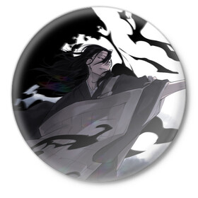 Значок с принтом Магическая Битва ,  металл | круглая форма, металлическая застежка в виде булавки | Тематика изображения на принте: anime | jujutsu kaisen | manga | sorcery fight | аниме | годжо сатору | итадори юдзи | магическая битва | манга