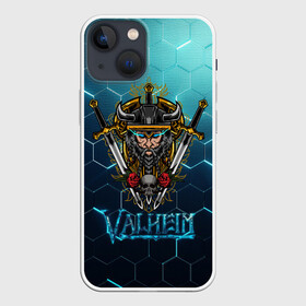 Чехол для iPhone 13 mini с принтом Valheim Neon Samurai ,  |  | fantasy | mmo | valheim | valve | валхейм | вальхейм | викинги | выживалка | игра | королевская битва | ммо | ролевая игра | фэнтази