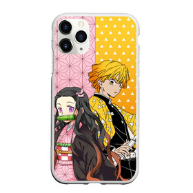 Чехол для iPhone 11 Pro матовый с принтом ЗЕНИЦУ И НЕЗУКА КЛИНОК , Силикон |  | demon slayer | kimetsu no yaiba | nezuka | nezuko | shinobu | slayer | tanjiro | zenitsu | гию томиока | демоны | зенитсу | зенитцу | зеницу | иноске хашибира | клинок рассекающий демонов | незука | незуко | танджиро | шинобу кочо