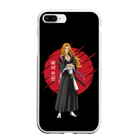 Чехол для iPhone 7Plus/8 Plus матовый с принтом BLEACH - Rangiku Matsumoto , Силикон | Область печати: задняя сторона чехла, без боковых панелей | Тематика изображения на принте: anime | bleach | hollow | ichigo | kurosaki | manga | mask | matsumoto | rangiku | samurai | shihoin | yoruichi | аниме | блич | ичиго | йоруичи | куросаки | манга | маска | мацумото | онимэ | рангику | самурай | шихоин