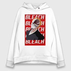 Женское худи Oversize хлопок с принтом Режим Пустого (Bleach) , френч-терри — 70% хлопок, 30% полиэстер. Мягкий теплый начес внутри —100% хлопок | боковые карманы, эластичные манжеты и нижняя кромка, капюшон на магнитной кнопке | Тематика изображения на принте: anime | bleach | hollow | ichigo | kurosaki | manga | mask | matsumoto | rangiku | samurai | shihoin | yoruichi | аниме | блич | ичиго | йоруичи | куросаки | манга | маска | мацумото | онимэ | рангику | самурай | шихоин