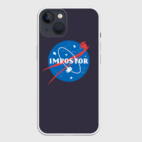 Чехол для iPhone 13 с принтом Impostor ,  |  | among us | amongus | imposter | impostor | nasa | nasa пародия | space | импостер | импостор | космонавт | космос | наса | наса пародия | эмонг ас