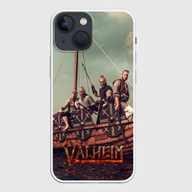 Чехол для iPhone 13 mini с принтом Valheim викинги ,  |  | fantasy | mmo | valheim | valve | валхейм | вальхейм | викинги | выживалка | игра | королевская битва | ммо | ролевая игра | фэнтази
