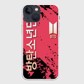 Чехол для iPhone 13 mini с принтом BTS LOGO  БТС ЛОГОТИП ,  |  | bts | k pop | бойбенд | бтс | группа | к поп | корейская группа | логотип | музыка