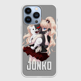 Чехол для iPhone 13 Pro с принтом MONOKUMA  JUNKO ,  |  | anime | danganronpa | enoshima | junko | monokuma | аниме | джунко | игра | манга | медведь | монокума | робот медведь | эношима