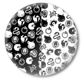 Значок с принтом ЭМБЛЕМЫ МАГИЧЕСКАЯ БИТВА JK ,  металл | круглая форма, металлическая застежка в виде булавки | anime | japan | japanese | jujutsu | jujutsu kaisen | kaisen | sukuna | tattoo | аниме | двуликий призрак | иероглифы | инумаки | итадори | итадори юдзи | магическая битва | нобара | панда | рёмен | рёмен сукуна | сатору | сукуна