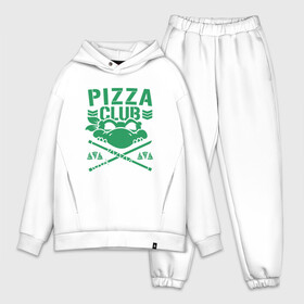 Мужской костюм хлопок OVERSIZE с принтом Pizza Club ,  |  | donatello | leonardo | michelangelo | ninja | pizza | raphael | turtles | донателло | животные | карате | комикс | комиксы | леонардо | микеланджело | мультфильм | мутант | мутанты | ниндзя | пицца | рафаэль | сплинтер | супергерой