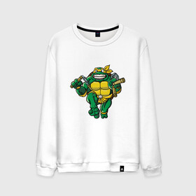 Мужской свитшот хлопок с принтом Michelangelo , 100% хлопок |  | donatello | leonardo | michelangelo | ninja | pizza | raphael | turtles | донателло | животные | карате | комикс | комиксы | леонардо | микеланджело | мультфильм | мутант | мутанты | ниндзя | пицца | рафаэль | сплинтер | супергерой