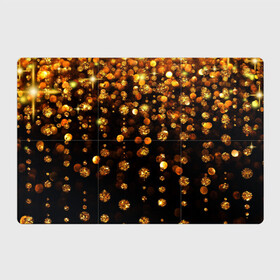 Магнитный плакат 3Х2 с принтом GOLDEN RAIN , Полимерный материал с магнитным слоем | 6 деталей размером 9*9 см | Тематика изображения на принте: black | gold | деньги | золото | монеты | пестрое