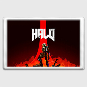 Магнит 45*70 с принтом HALO x DOOM , Пластик | Размер: 78*52 мм; Размер печати: 70*45 | doom | game | games | halo | heilo | master chif | spartan | дум | игра | игры | ковенант | ковенанты | мастер чиф | спартанец | хало | хейло | хэйло