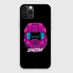 Чехол для iPhone 12 Pro Max с принтом Halo Neon , Силикон |  | game | games | halo | heilo | master chif | spartan | игра | игры | ковенант | ковенанты | мастер чиф | спартанец | хало | хейло | хэйло