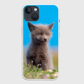 Чехол для iPhone 13 с принтом Смешной лисенок ,  |  | fox | foxy | животное | звери | лиса | лисенок | лисичка | милая | рыжая | фокс