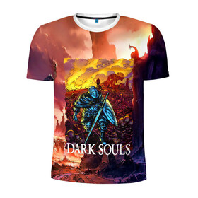 Мужская футболка 3D спортивная с принтом DARKSOULS | RPG , 100% полиэстер с улучшенными характеристиками | приталенный силуэт, круглая горловина, широкие плечи, сужается к линии бедра | dark souls | darksouls | tegunvte | темные души
