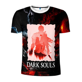 Мужская футболка 3D спортивная с принтом DARKSOULS GAME , 100% полиэстер с улучшенными характеристиками | приталенный силуэт, круглая горловина, широкие плечи, сужается к линии бедра | dark souls | darksouls | tegunvte | темные души