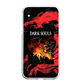 Чехол для iPhone XS Max матовый с принтом DARKSOULS | DRAGON AGE , Силикон | Область печати: задняя сторона чехла, без боковых панелей | dark souls | darksouls | tegunvte | темные души