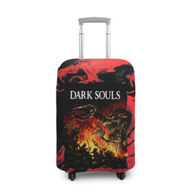 Чехол для чемодана 3D с принтом DARKSOULS | DRAGON AGE , 86% полиэфир, 14% спандекс | двустороннее нанесение принта, прорези для ручек и колес | dark souls | darksouls | tegunvte | темные души