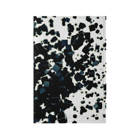 Обложка для паспорта матовая кожа с принтом KUBIKI , натуральная матовая кожа | размер 19,3 х 13,7 см; прозрачные пластиковые крепления | Тематика изображения на принте: bricks | абстракция | кубики | молодежное | пестрое | черно белое