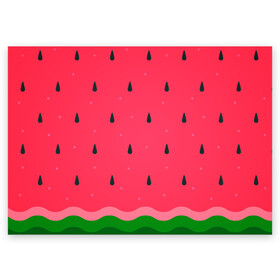 Поздравительная открытка с принтом Текстура арбуза , 100% бумага | плотность бумаги 280 г/м2, матовая, на обратной стороне линовка и место для марки
 | Тематика изображения на принте: background | seeds | texture | watermelon | арбуз | косточки | семечки | текстура | фон