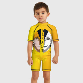 Детский купальный костюм 3D с принтом Хичиго Bleach , Полиэстер 85%, Спандекс 15% | застежка на молнии на спине | bleach | hichigo | ichigo | kurosaki | блич | ичиго | куросаки | хичиго