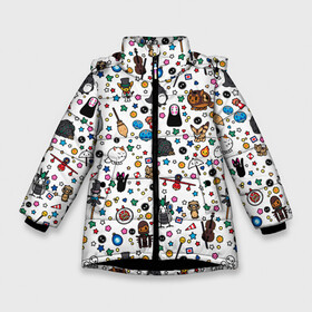 Зимняя куртка для девочек 3D с принтом Anime Characters , ткань верха — 100% полиэстер; подклад — 100% полиэстер, утеплитель — 100% полиэстер. | длина ниже бедра, удлиненная спинка, воротник стойка и отстегивающийся капюшон. Есть боковые карманы с листочкой на кнопках, утяжки по низу изделия и внутренний карман на молнии. 

Предусмотрены светоотражающий принт на спинке, радужный светоотражающий элемент на пуллере молнии и на резинке для утяжки. | anime | аниме | безликий | герои | звери.животные | мой сосед тоторо | монстр | мультик | мультфильм | персонажи | унесенные призраками