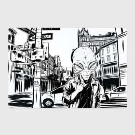 Магнитный плакат 3Х2 с принтом Портрет пришельца в Нью Йорке , Полимерный материал с магнитным слоем | 6 деталей размером 9*9 см | alien | art | hipster | illustration | landscape | new york | ufo | арт | иллюстрация | инопланетянин | картина | нло | нью йорк | пейзаж | пешеходный переход | пришелец | рисунок | рисунок карандашом | светофор | указатель