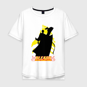 Мужская футболка хлопок Oversize с принтом Art Ichigo bleach , 100% хлопок | свободный крой, круглый ворот, “спинка” длиннее передней части | bleach | daiko | ichi nii | ichigo | itsygo | kurosaki | shinigami | блич | ичиго | куросаки | шинигами