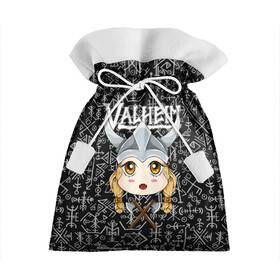 Подарочный 3D мешок с принтом Valheim Girl , 100% полиэстер | Размер: 29*39 см | Тематика изображения на принте: fantasy | mmo | valheim | valve | валхейм | вальхейм | викинги | выживалка | игра | королевская битва | ммо | ролевая игра | фэнтази
